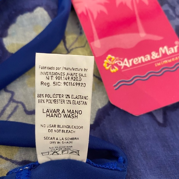Blue bikini set. Imported. Made in Colombia - NEW with tags - Picture 13 of 13